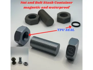 Magnetic Nut and Bolt Stash Container