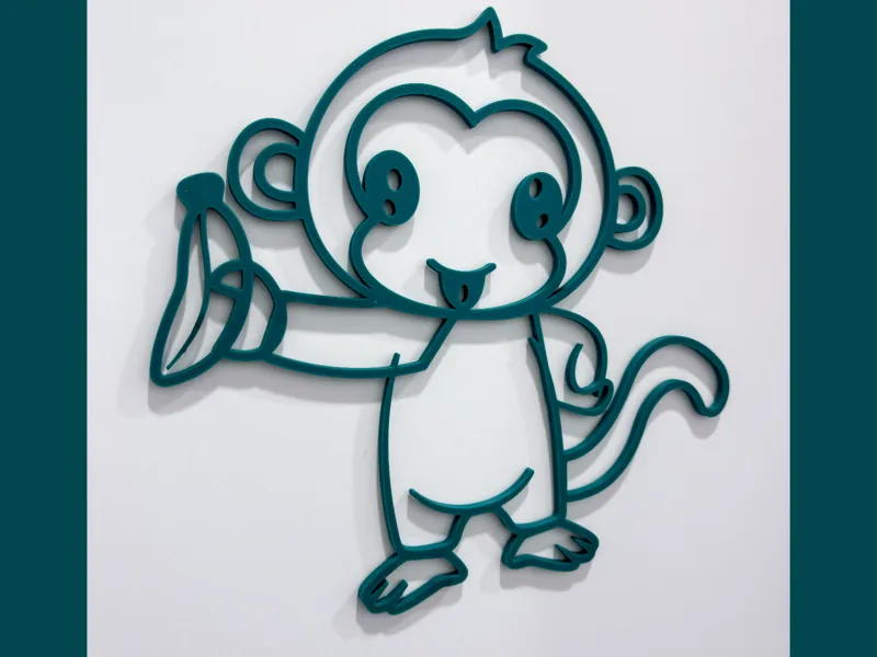 Decorazione camera bambini Scimmia