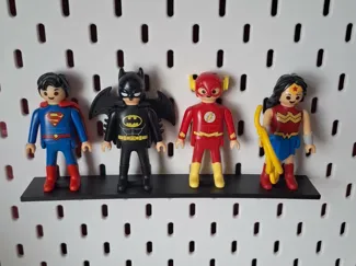 Supports Playmobil DC Ikea Skadis 1,2,3,4