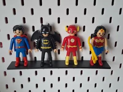 Supports Playmobil DC Ikea Skadis 1,2,3,4