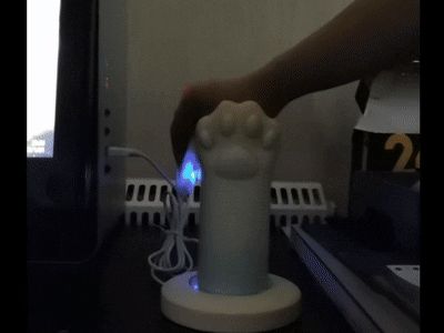 Cat Paw Night Light Ambient Lamp|100% no supports|Adapted for Bambu Lab MH001|Healing Series