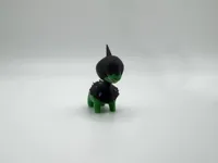 Single minifigure in shiny and regular colors