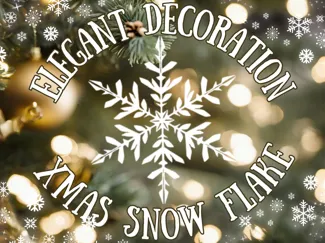 Elegant Snowflake - Christmas Decoration