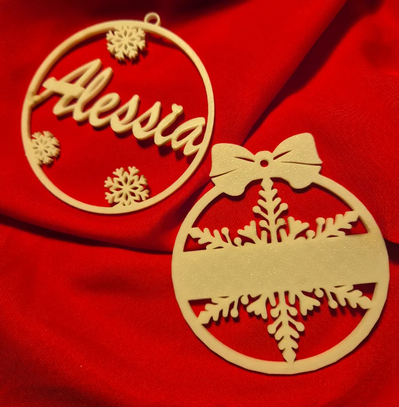 Palline di natale personalizzabili con nome