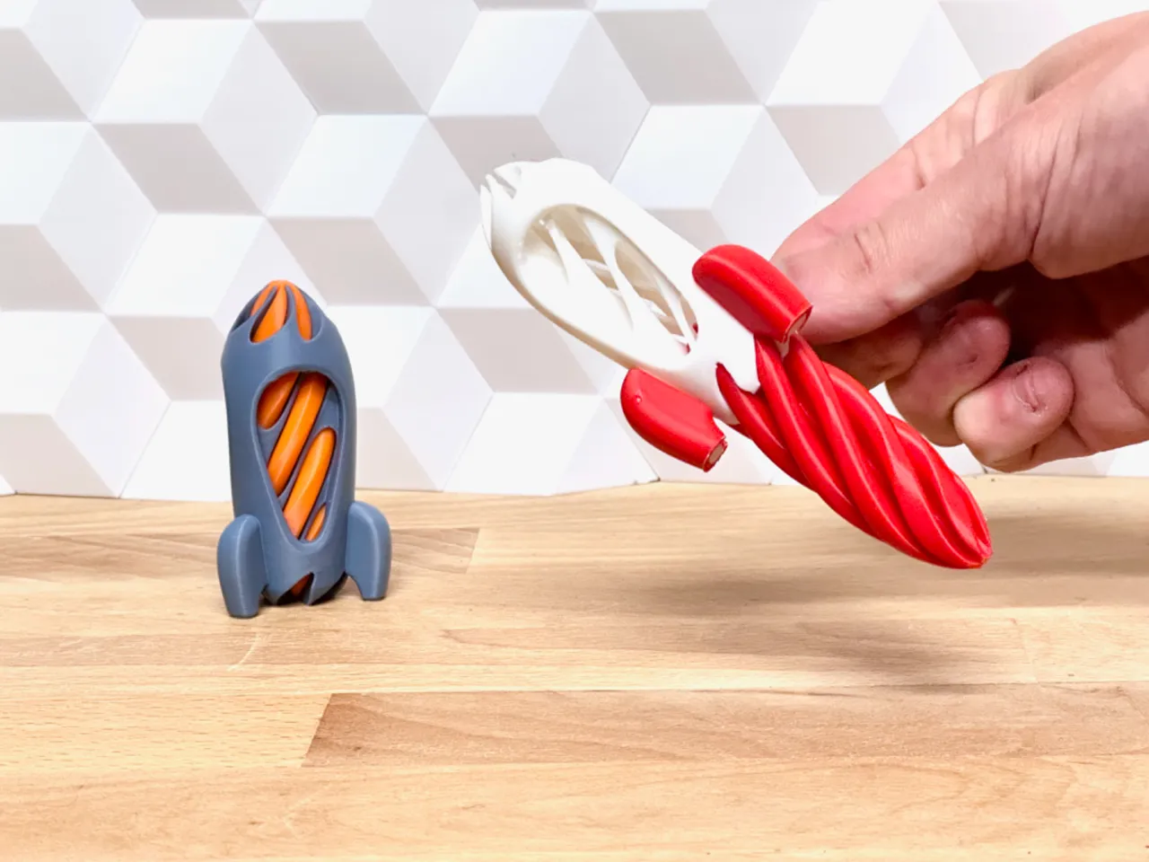 Helix Space Rocket (fidget vortex spinner toy) view 2