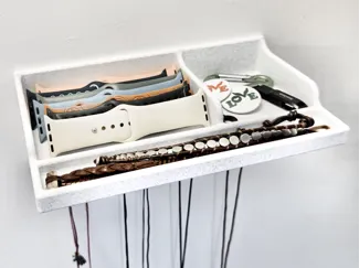 Wall Mounted Jewelry and Necklace Organizer