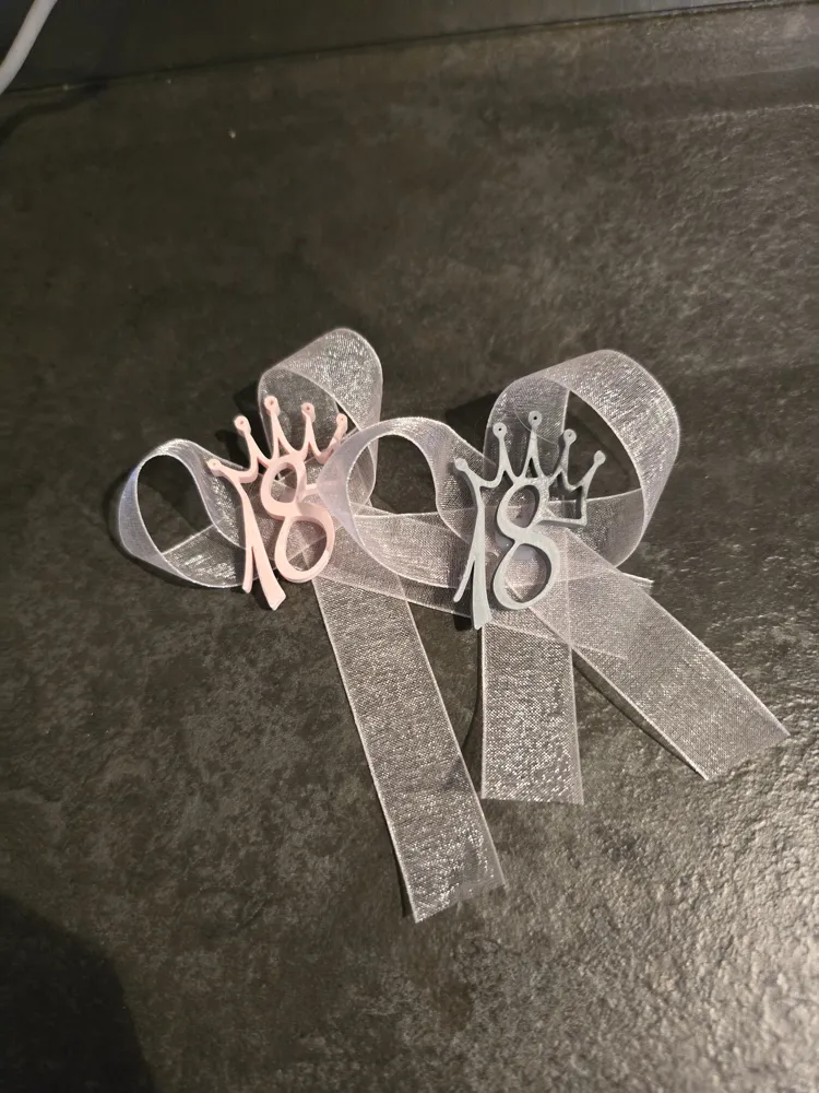 Number 18 Symbol Decoration for Birthday Party - Free 3D Print Model ...