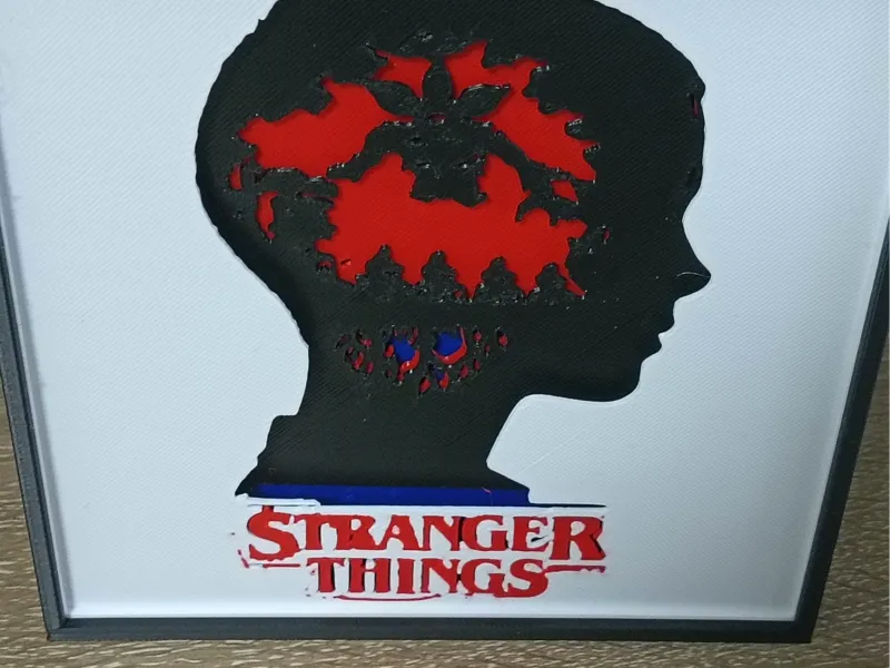 Stranger Things silueta de Eleven Shadow Box
