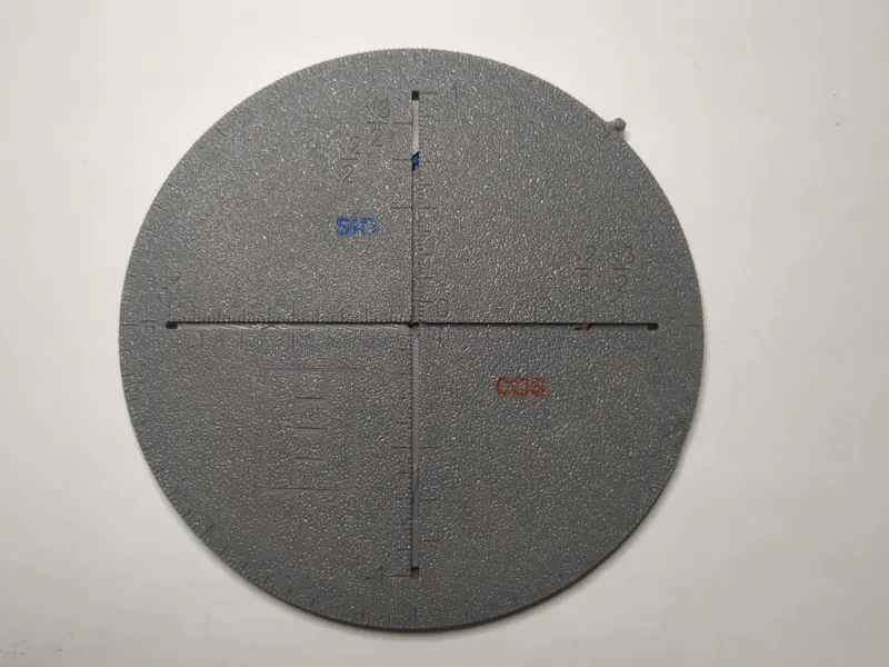Analog trigonometric circle