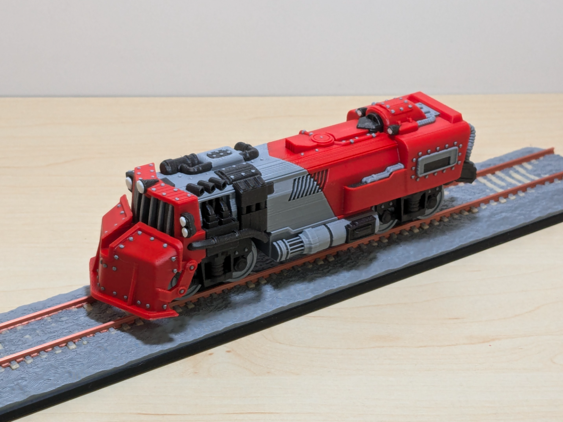 H0 1:87 Factorio Train - multi color - no glue