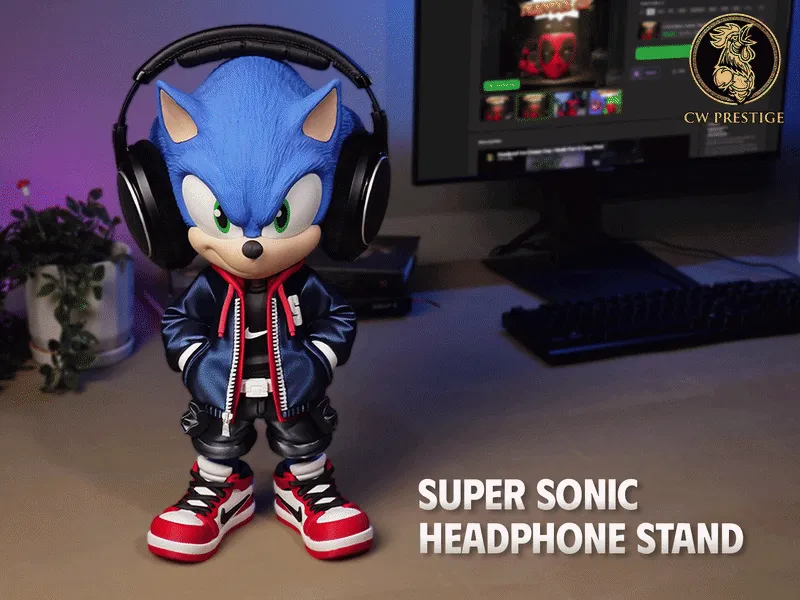Urban Vibes Headphone Holder - Home - PLA - 3D printed product