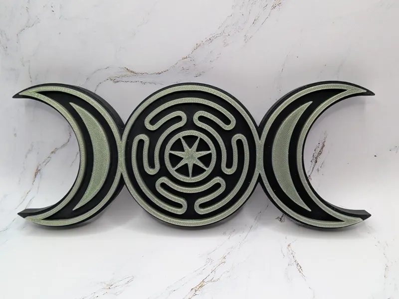 Triple Goddess with Hecate's Wheel