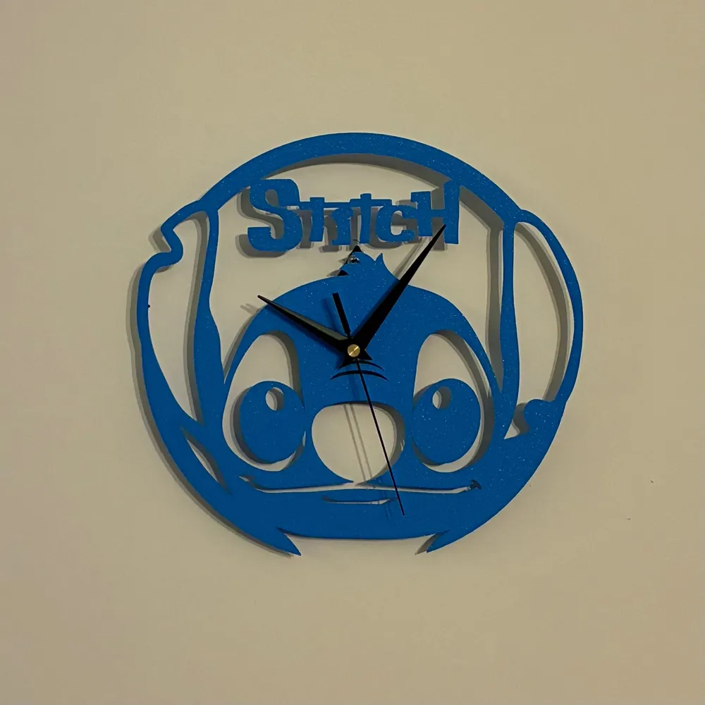 Stitch Wall Clock - Free 3D Print Model - MakerWorld