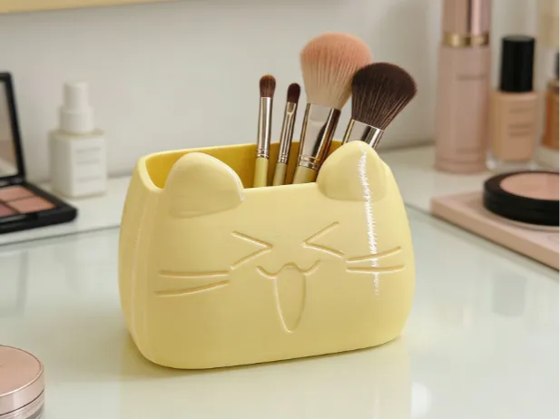 猫咪化妆刷收纳盒  化妆品 画笔 笔筒 收纳工具