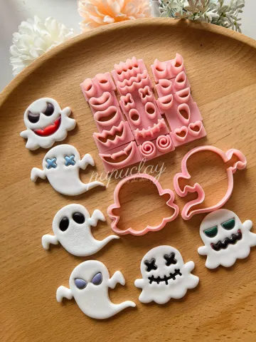 Cortador para modelado: Halloween ghost polymer clay cutter — vista de referencia 2