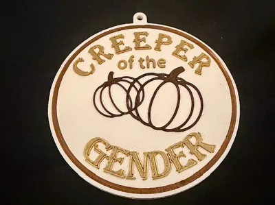 Creeper of the Gender Necklace/Keychain