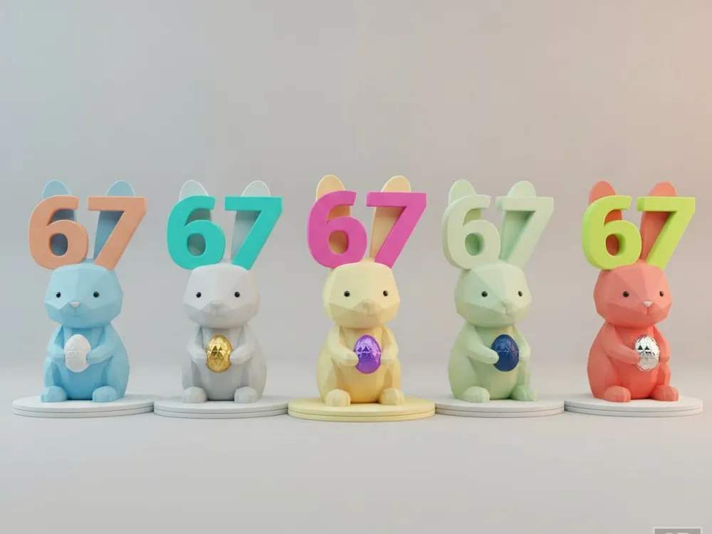 67 Easter Bunny - Free 3D Print Model - MakerWorld