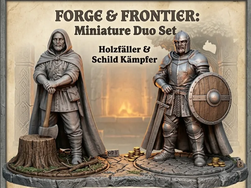 Holzfäller & Schild Kämpfer