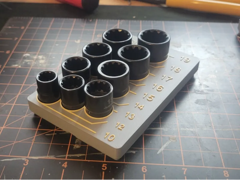 Gridfinity Socket Metric