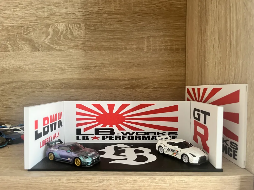 1/64 Diorama Garage LBWK GTR Hot Wheels by Future 3D MakerWorld ...
