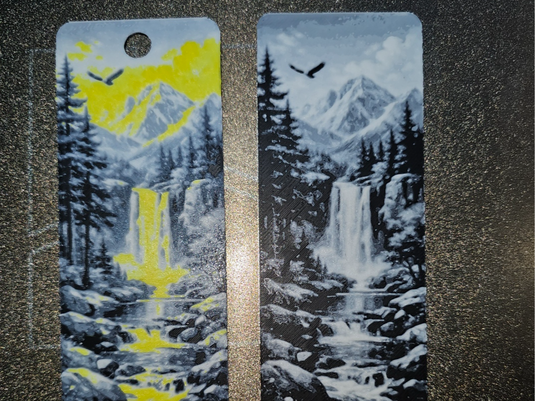 Bookmark - Mountain scene