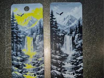 Bookmark - Mountain scene