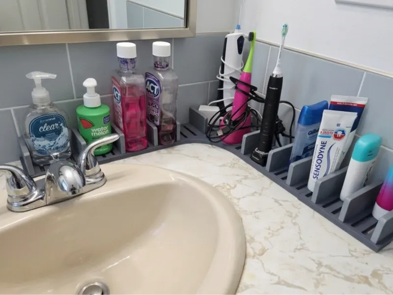 Bathroom Sink Top Organizer Modular Display