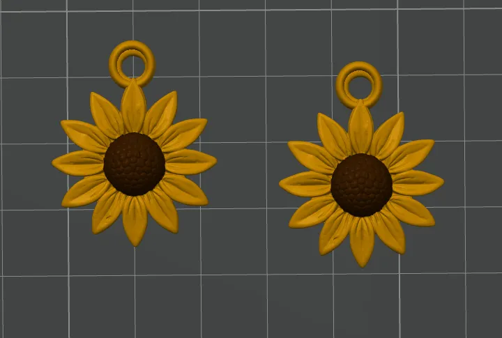 Sunflower Earrings view 2