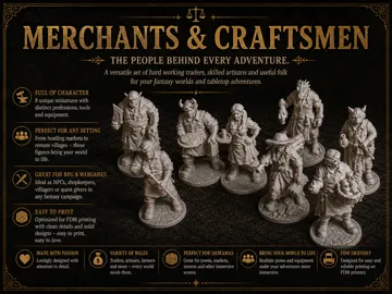 Figura decorativa: Fantasy Merchants & Craftsmen Collection — vista de referencia 3