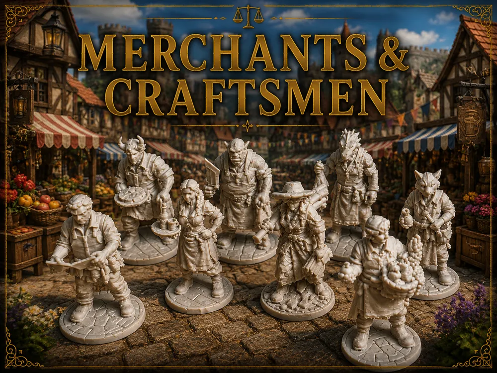 Figura decorativa: Fantasy Merchants & Craftsmen Collection. Referencia del modelo original.