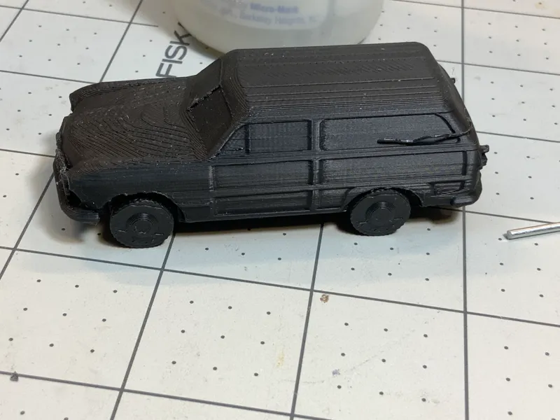 Ford Custom Station Wagon with wheels and tires