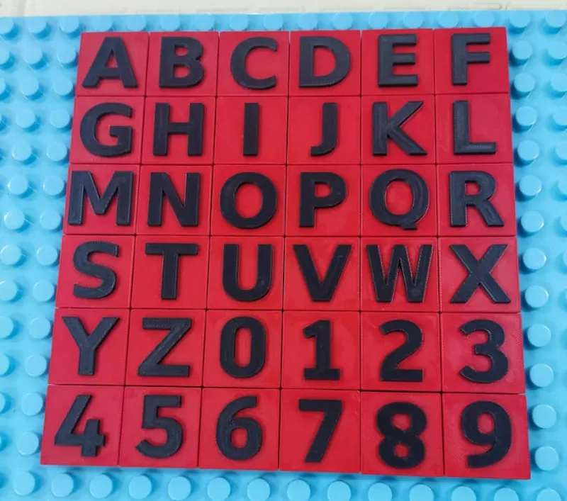 Duplo Brick Alphabet And Number