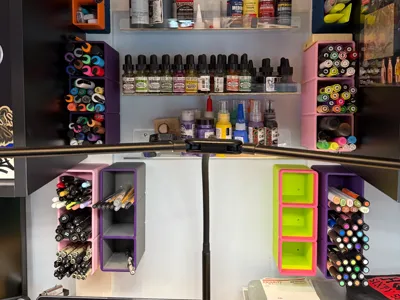 Marker / Art Bin Wall Storage Organization