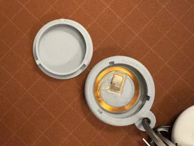 Keychain case for chip-key door opener