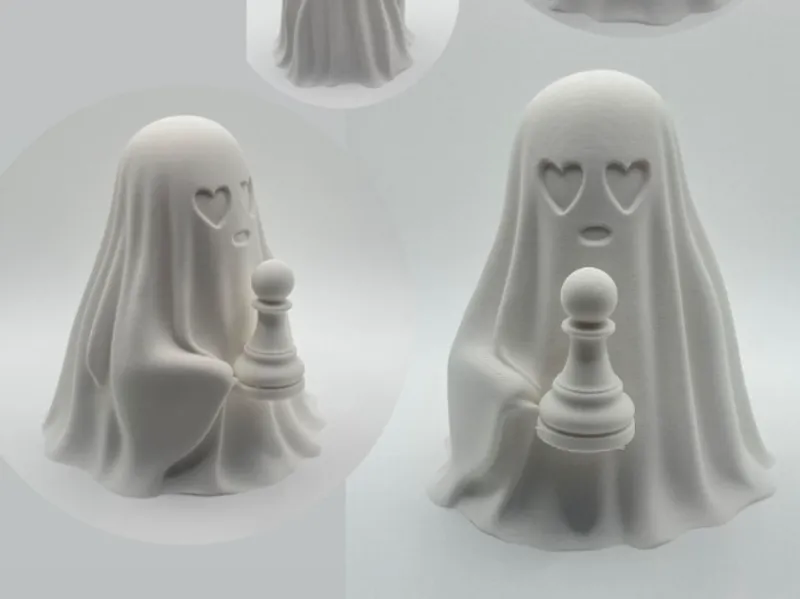 Ghost + Chess pawn Ornament