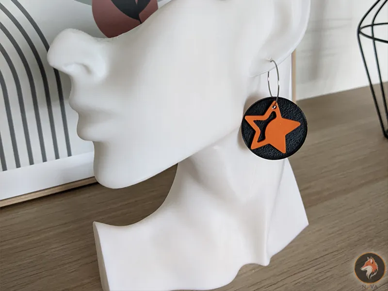 Boucles d’oreilles "Etoiles" 
