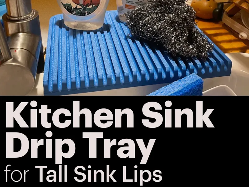Kitchen Sink Drip Tray for tall lip sinks & Havsen