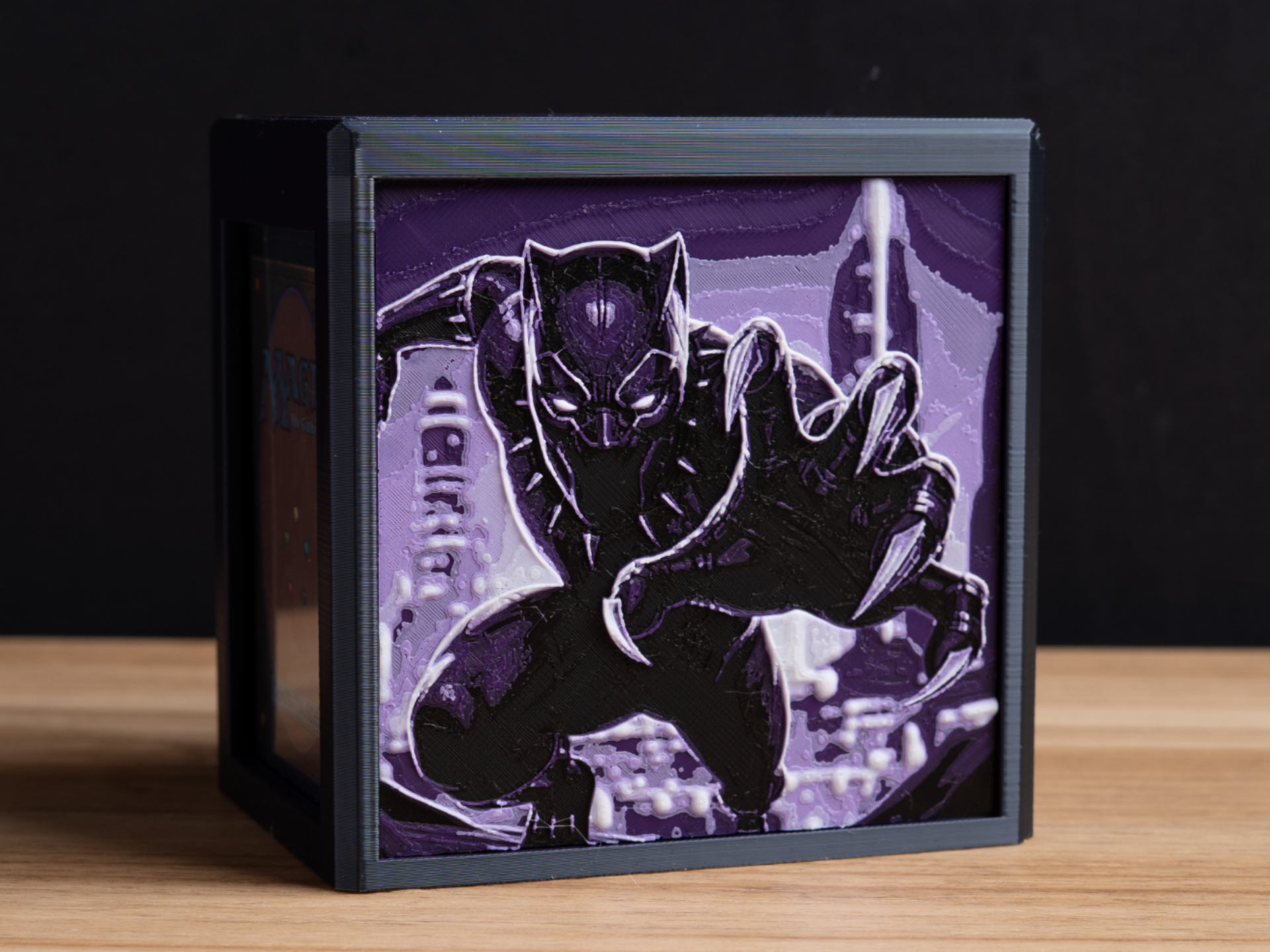 MtG EDH Black Panther Marvel Deckbox 125+ Cards - Free 3D Print