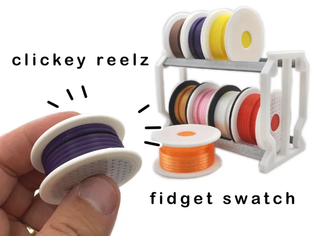 Mini Filament Reel Fidget Clicker Swatch