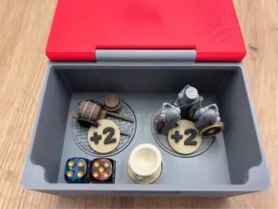 Catan 3D Bonus Tokens & Dice Box