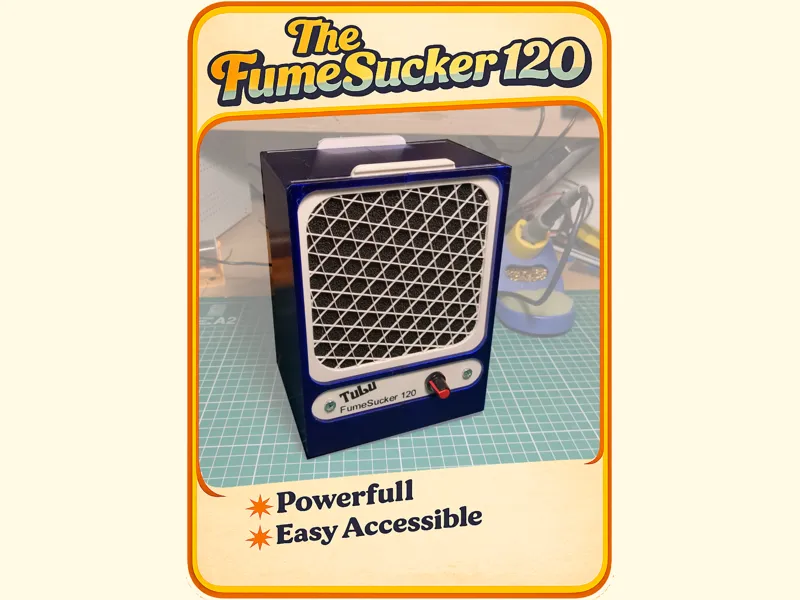 Solder fume extractor, the FumeSucker 120