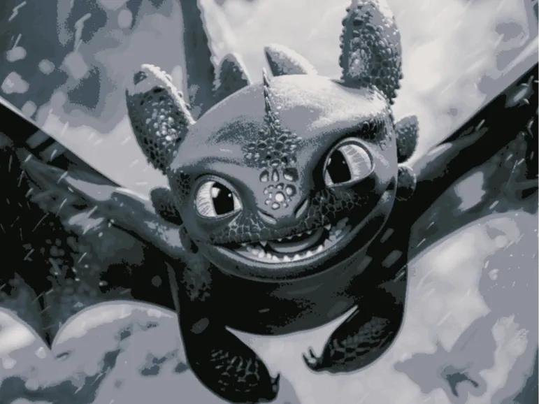Toothless / Ohnezahn Hueforge 