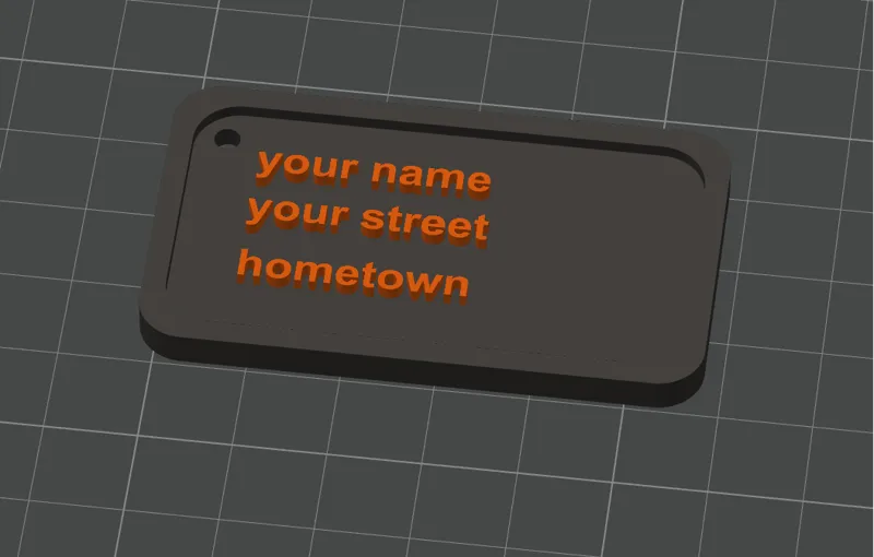 Base plate for luggage trailer/ easy add Name