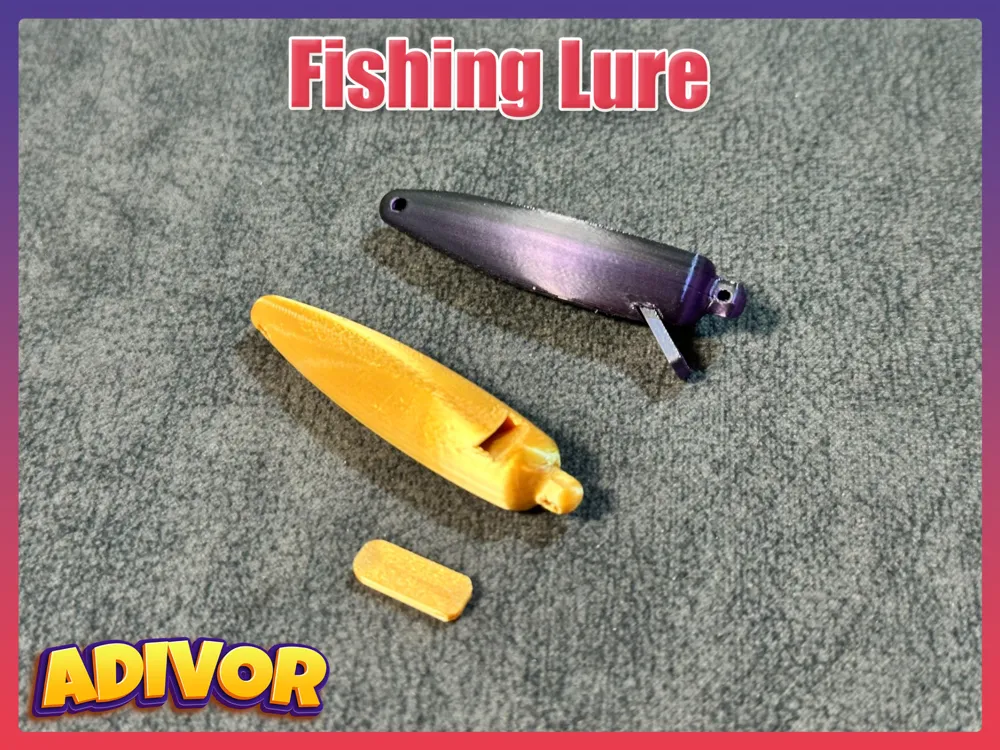 Artificial bait fishing lure Scalable - Free 3D Print Model - MakerWorld Artificial bait fishing lure Scalable - Free 3D Print Model - MakerWorld