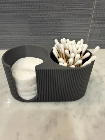 Organizador: Japandi Bathroom Organizer Q tips & Washing pads — vista de referencia 3