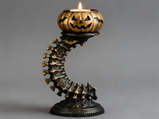 Halloween Spine Candle Holder