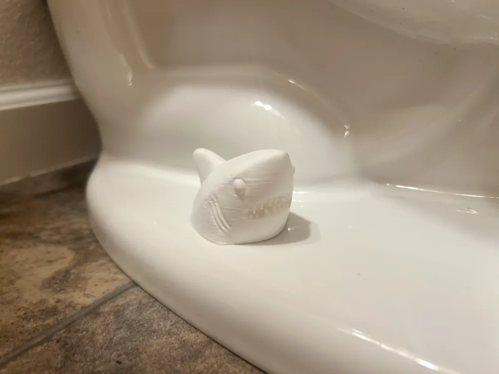 Modelo para impresión 3D: Potty Pal - Shark. Referencia del modelo original.