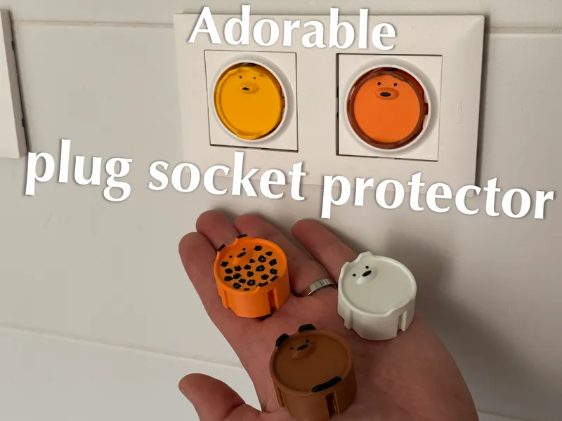 Adorable plug socket protector - EU Type F socket