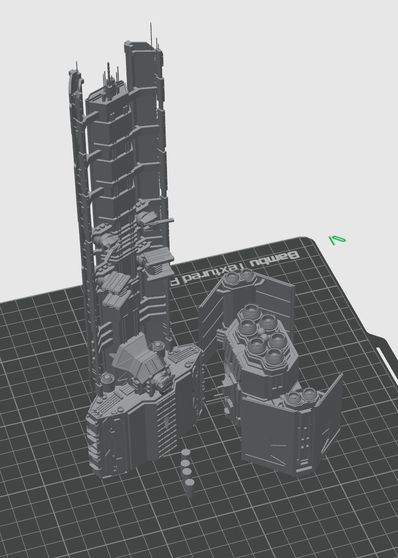 Miniatura 1 do modelo 3D Helldivers Super Destroyer with Stand