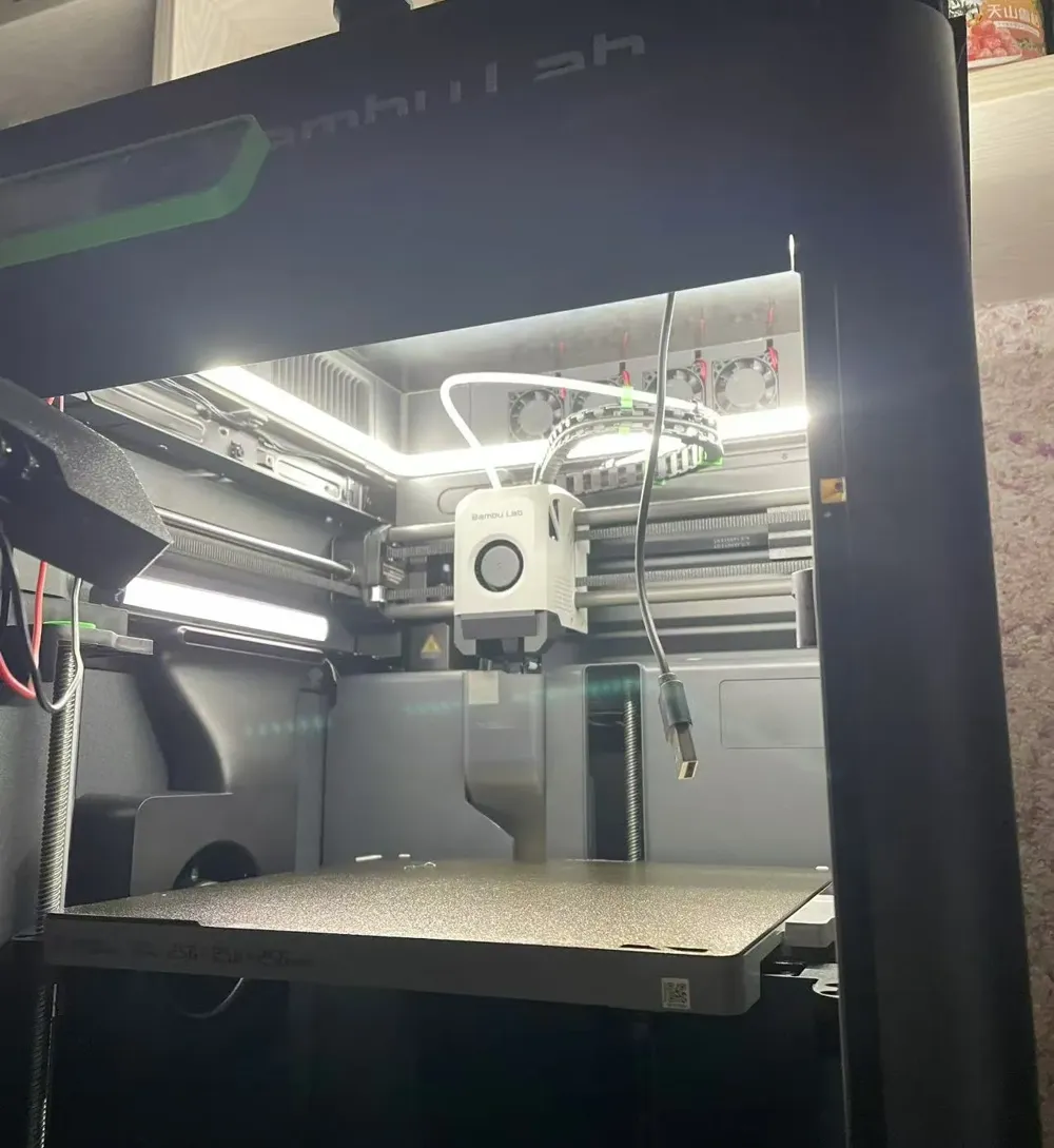 P1S 60mm Riser with 8 Fans Front to Back Airflow + LED Strip by 马马耶夫 ...